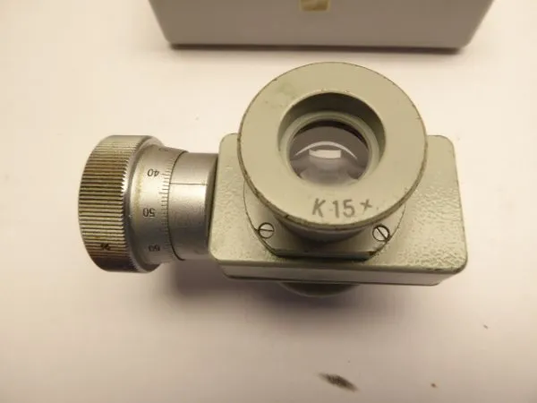 Micrometer eyepiece K 15x Carl Zeiss Jena DDR measurement technology in a case