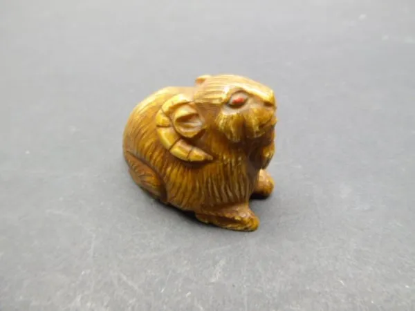 Netsuke Fabelwesen Widder 19 Jhd.