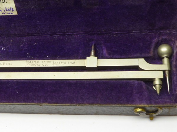 Old polar planimeter in the original case - 19th century.
