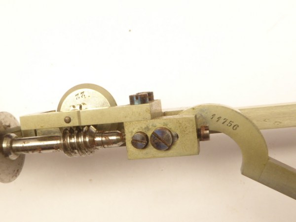 Old polar planimeter in the original case - 19th century.