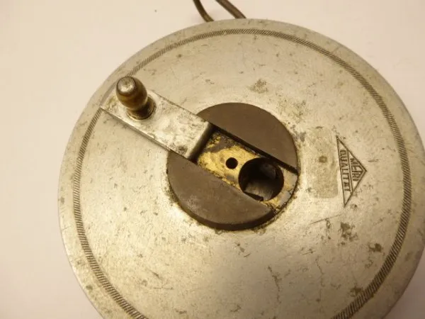 Old Metri tape measure 25 m with aluminum housing