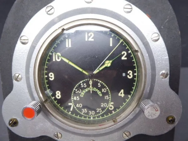 Russian aviator chronograph incl. Stand