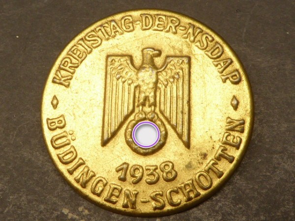 Badge - District Assembly of the NSDAP Büdingen - Schotten 1938
