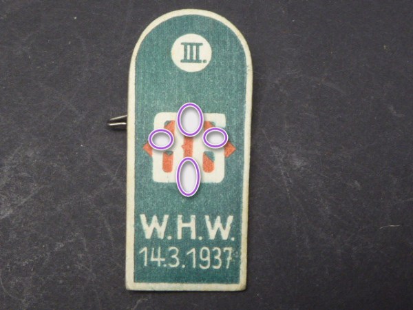 Badge - WHW shoulder flap III. 86 1937