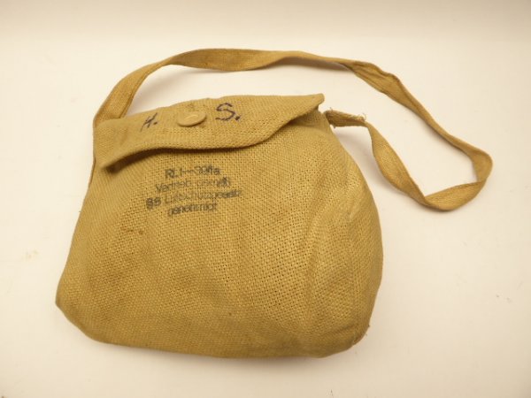 Reichsluftschutzbund, Gasmaske mit sehr seltener Leinen - Tasche