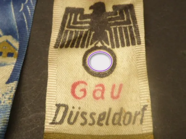 Drei Abzeichen - 2x Februar 1934 + Tag der nationalen Solidarität 1936 Gau Düsseldorf