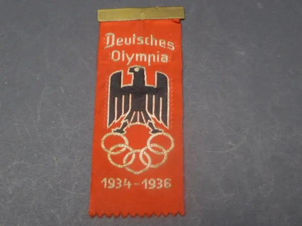 Abzeichen Olympiade 1936 Berlin - " Deutsches Olympia 1934 - 1936 "