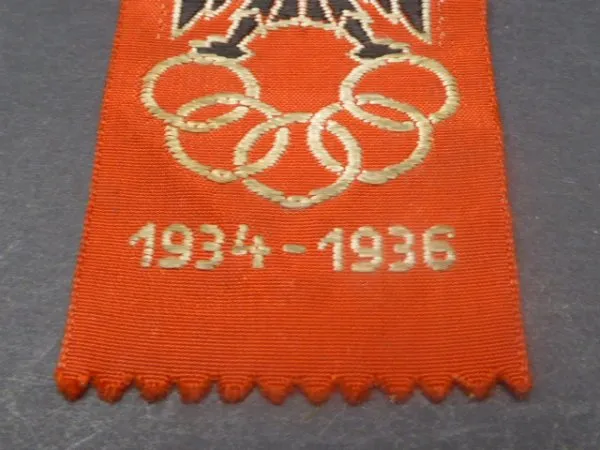 Badge Olympics 1936 Berlin - "German Olympics 1934 - 1936"