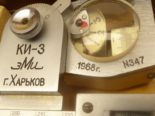 Planimeter mit Zubehör im Kasten, russisch von 1968