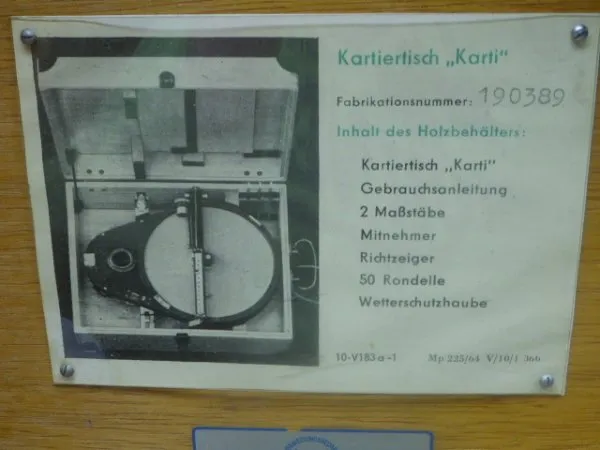 Zeiss Kartentisch "Karti" + Zubehör im Kasten