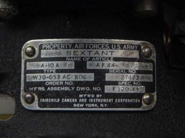 US Air Force - A10A Sextant mit Zubehör im Kasten