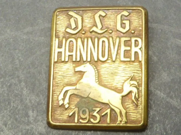 Badge - D.L.G. Hanover 1931