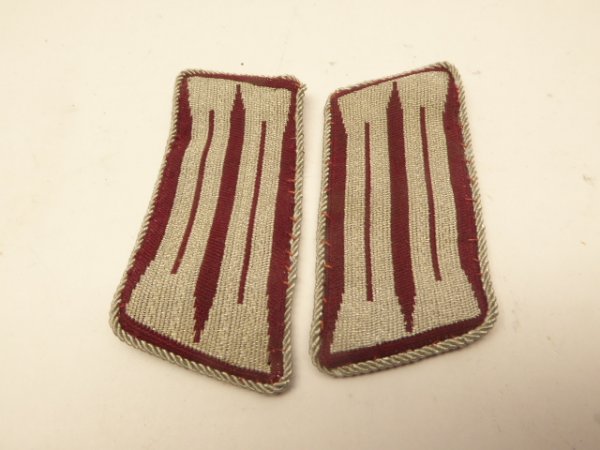Two collar tabs fire department