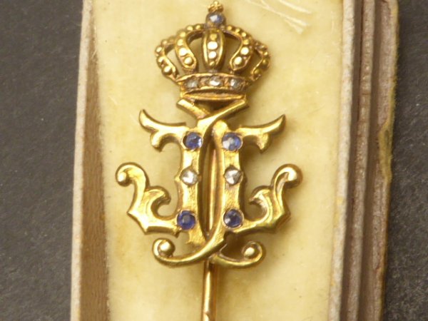 Gift pin - Crown Princess Cecilie of Prussia - Duchess of Mecklenburg - daughter of Friedrich Franz III. of Mecklenburg