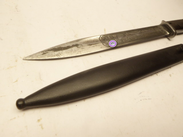 K98 bayonets with blades etched on both sides