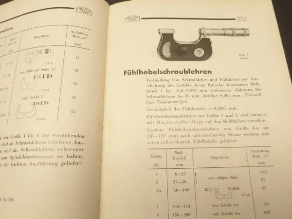 Book - Zeiss Technical Precision Measuring Instruments Catalog.