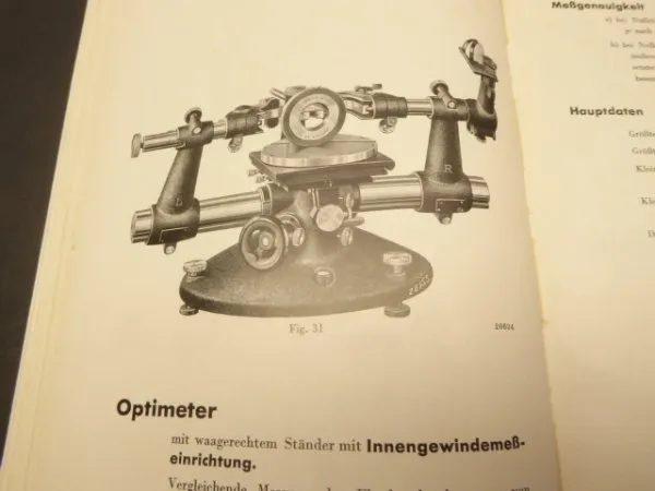 Book - Zeiss Technical Precision Measuring Instruments Catalog.