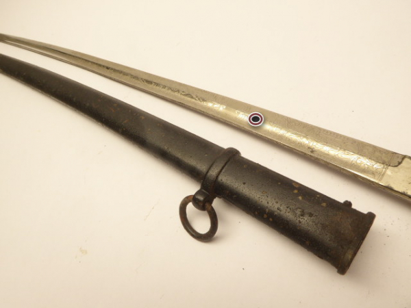Army saber with triple etched blade, manufacturer Weyersberg Solingen