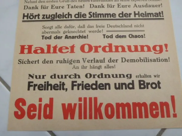 Poster - Kameraden ! Willkommen in der Heimat !