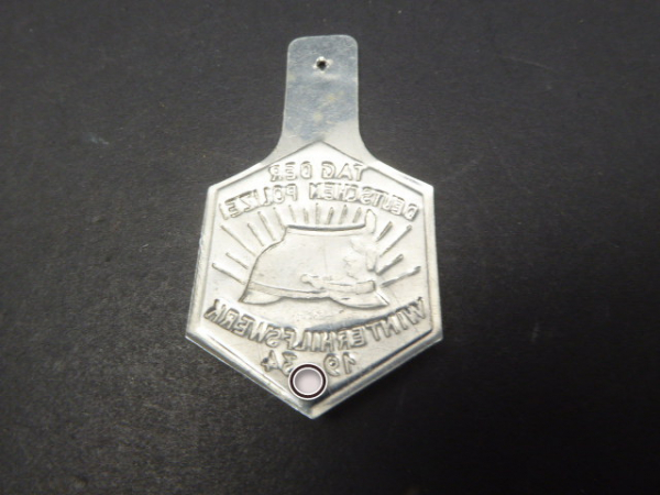 WHW badge - German Police Day 1934