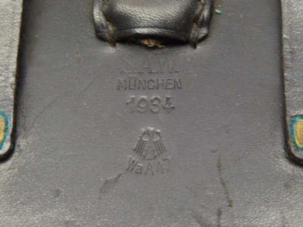 Wehrmacht - Tasche für schnurlosen Ringüberträger mit Hersteller und Abnahme