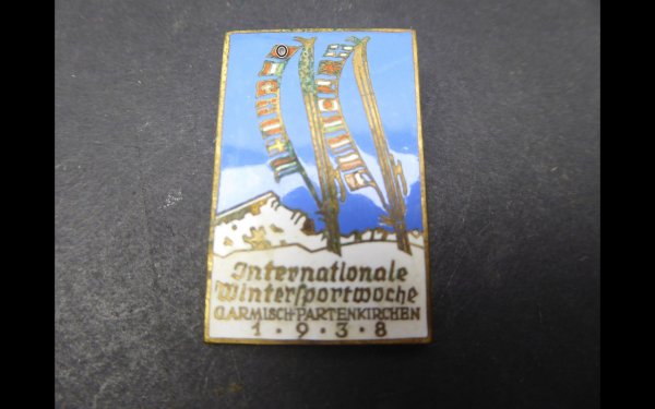 Badge - International Winter Sports Week Garmisch-Partenkirchen 1938