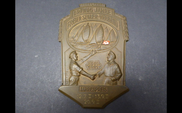 Large plaque - 30 years of the Free Sailing Association 1901/1931 annual price