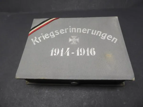 EK2 Eisernes Kreuz 2.Klasse 1914 im Etui "Kriegserinnerungen 1914 - 1916"