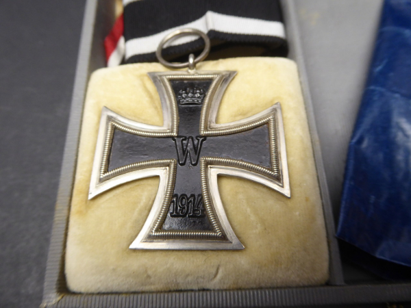 EK2 Eisernes Kreuz 2.Klasse 1914 im Etui "Kriegserinnerungen 1914 - 1916"
