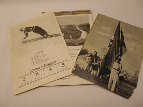 Calendar - picture calendar of the Reichsbund for physical exercises 1935