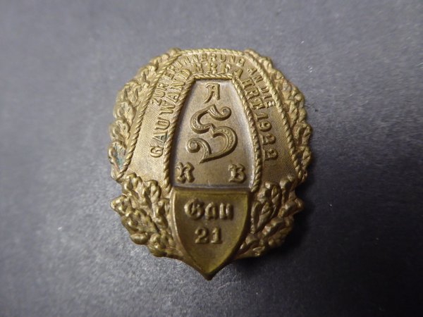Badge - Sport Gau Wanderfahrt 1922 - Gau 21