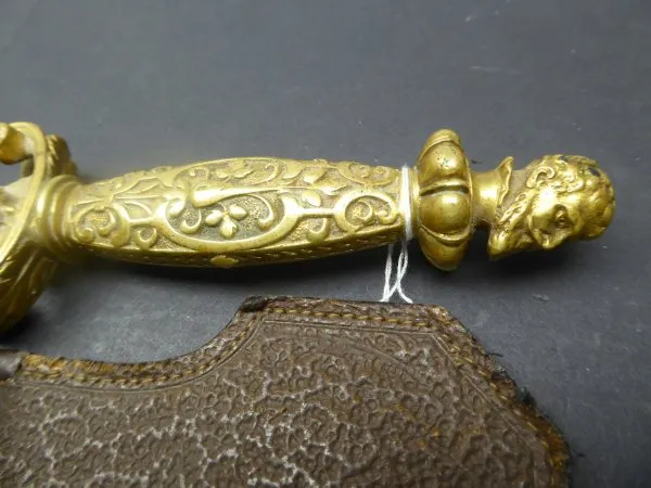 Decorative dagger letter opener around 1900