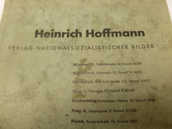 Großer Heinrich Hoffmann - Katalog, Postkarten - Gemälde - Bronzen usw. ...