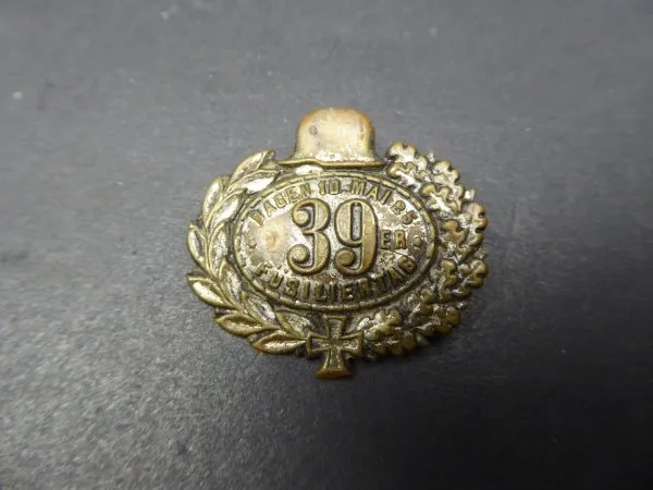 Badge steel helmet - 39er Fusilier Day Hagen 1925