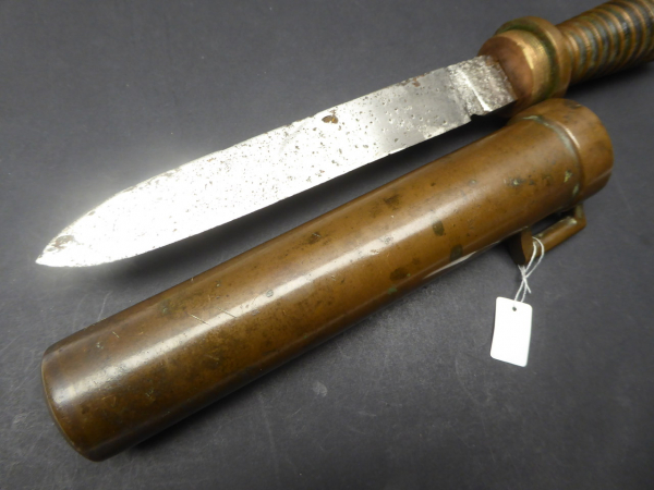 Heavy helmet diving knife WWII or early GDR (GST)