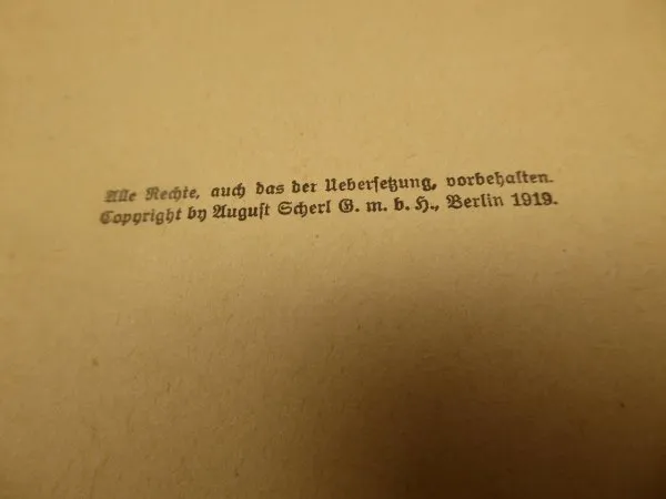 Book - away with Erzberger! by Karl Helfferich 1919 - pamphlets of day no.8