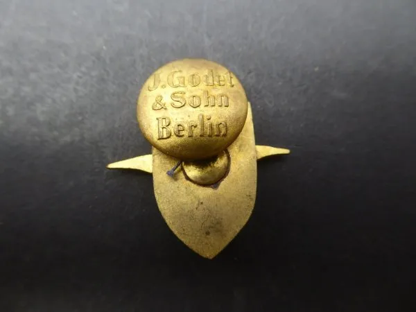 Buttonhole badge - Deutscher Sportflieger Club - Manufacturer J. Godet & Sohn Berlin