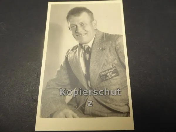 Portrait photo - survivor of concentration camp Mauthausen