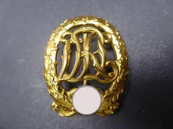 Reichssportabzeichen DRL in gold of the manufacturer Wernstein-Jena DRGM 35269