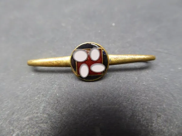 Sympathy badge / clasp / brooch, enamelled