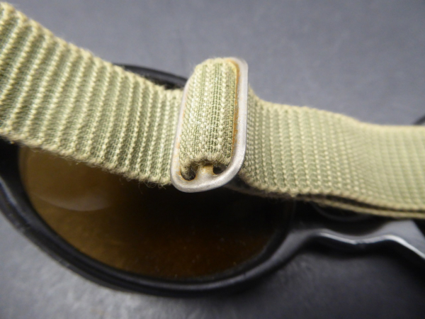 LW Luftwaffe aviator splinter protection goggles with Ultrasin lenses, 1st model