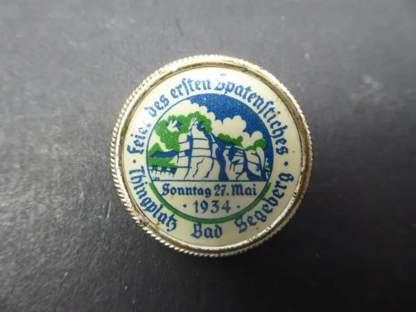 Badge - Celebration of the first groundbreaking - Thingplatz Bad Segeberg 1934