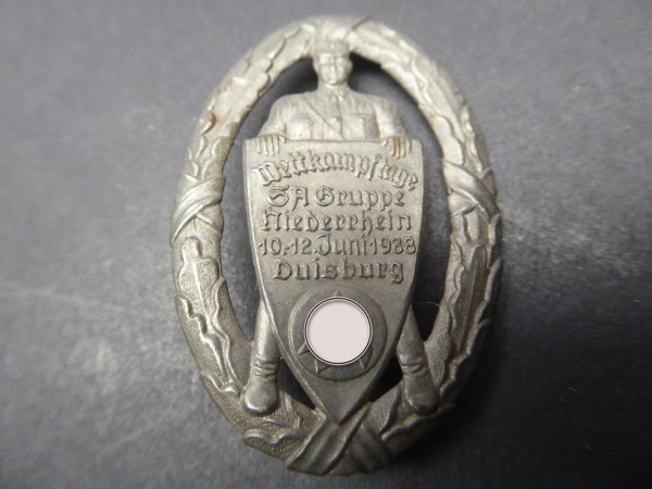 Badge - Wettkampftage SA Group Niederrhein 1938 Duisburg