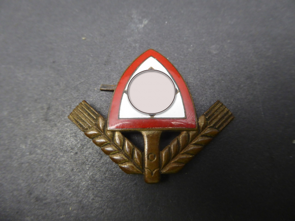 Cap badge / cap emblem - RAD Reich Labor Service enamelled, manufacturer Assmann