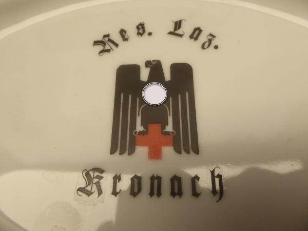 2. DRK - Deutsches Rotes Kreuz, Vorlegeplatte - Reserve Lazarett Kronach