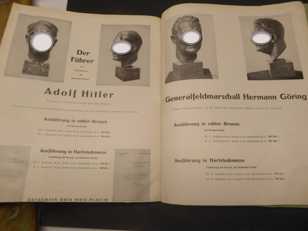 Katalog - Heinrich Hoffmann - Postkarten Gemälde Bronzen usw.