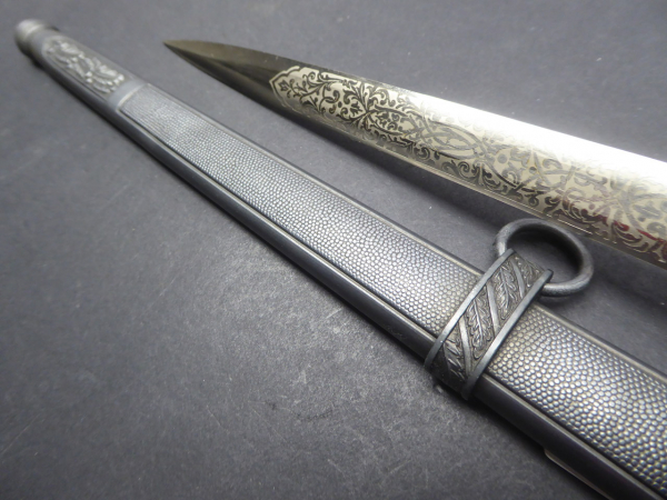 LW LOD Luftwaffe dagger with manufacturer Eickhorn Solingen - etched blade