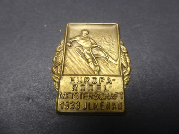 Abzeichen - Europa Rodel Meisterschaft 1933 Ilmenau
