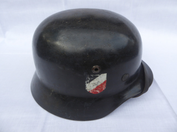 LW Luftwaffe steel helmet M 35 with 2 emblems 1st model !!
