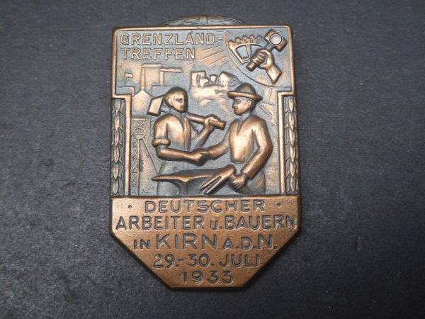 NSBO badge - border meeting of German workers and farmers in Kirn 1933